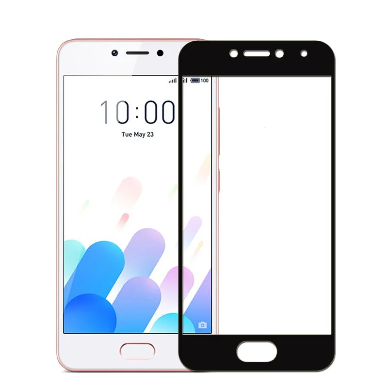 Для Meizu M5C M710H твердость 9 H полное покрытие закаленное стекло для M 5C A5 защитная