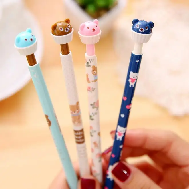 1 шт./лот Kawaii Bear Cup дизайн торта 0 5 мм механический карандаш/милый propelling