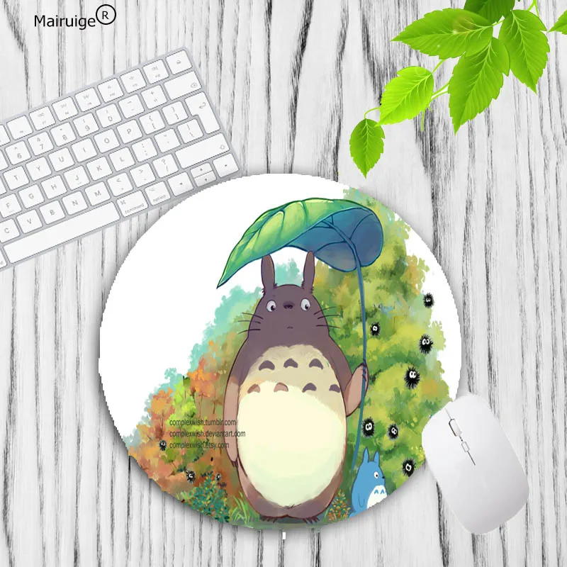 Mairuige большая акция милый игровой круглый коврик для мыши Totoro компьютерный