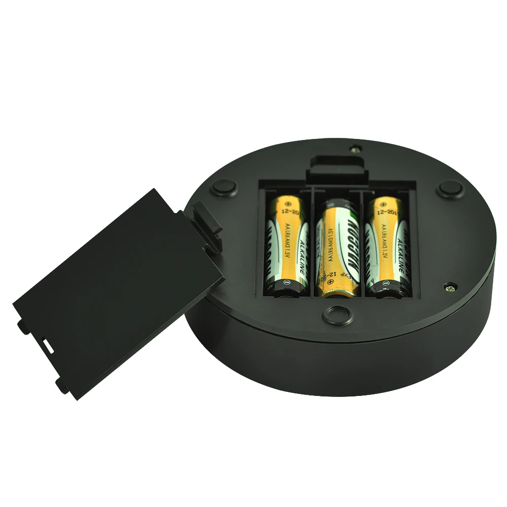 Круглая светодиодная оссветильник ительная база 10 см питание от 3 батареек AA 9