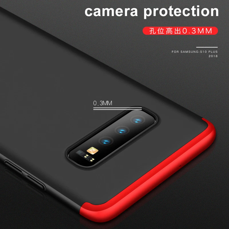 Чехол с полной защитой для Samsung S10 Роскошный Жесткий ударопрочный чехол из