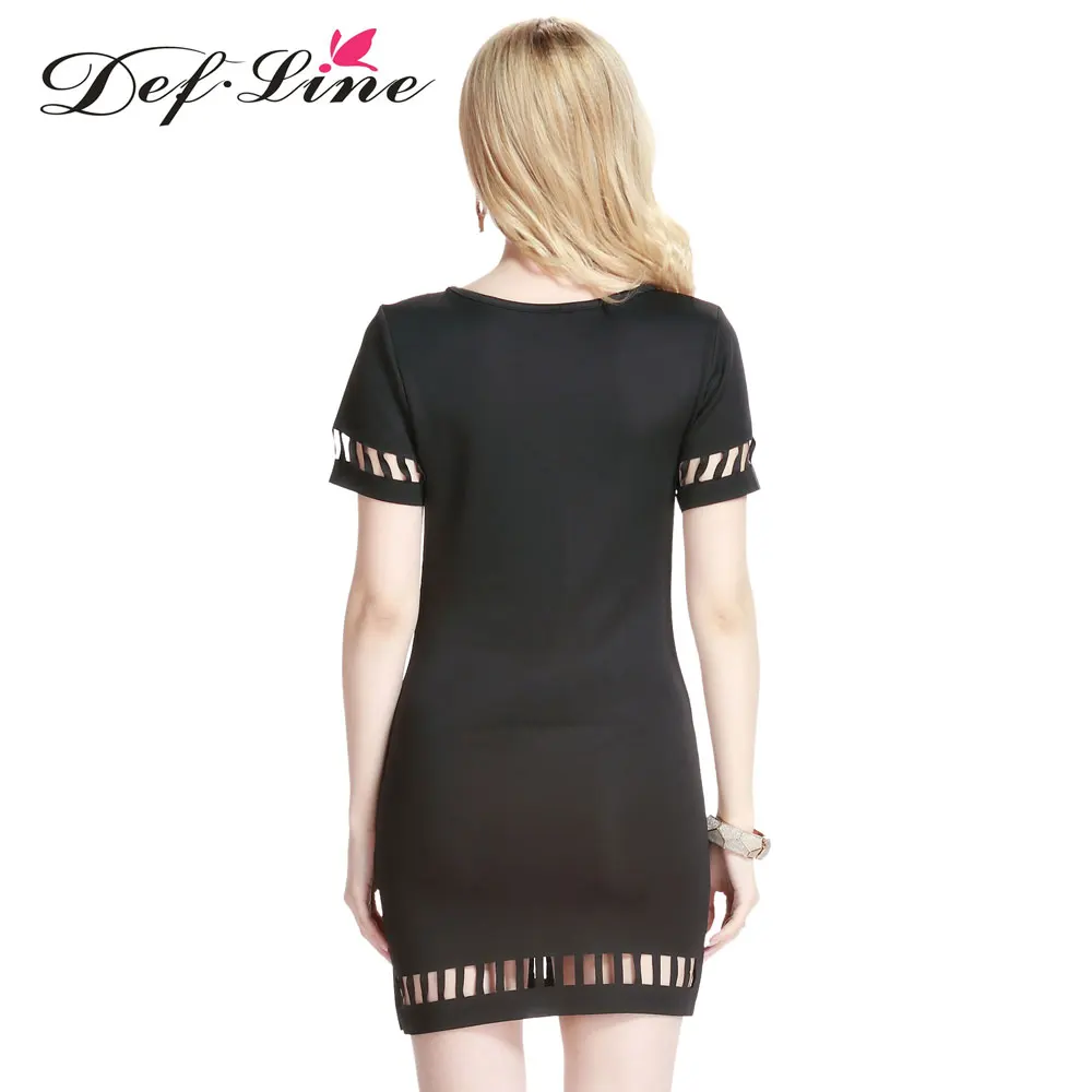 DEFLINE 2016 Женщины Платье Vestido Новый Новинка Мода Горячий Продавать Женщин Лазерная