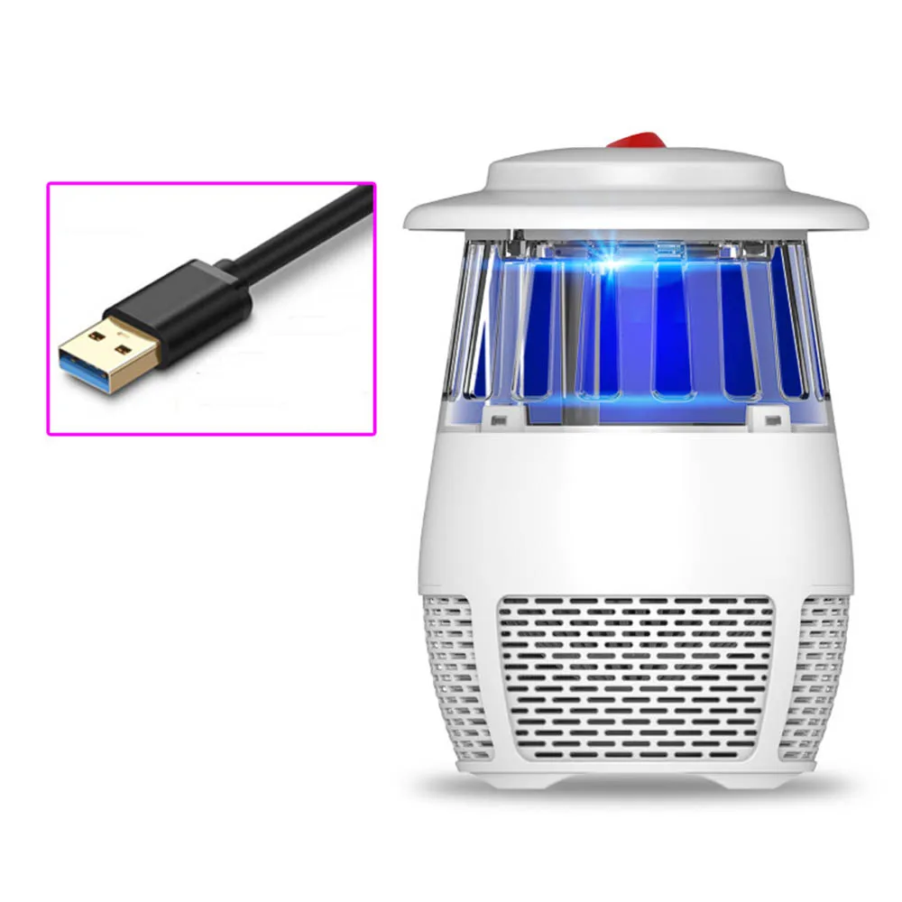 Электрическая лампа от комаров USB фотокатализатор убийца от комаров Летающий моль Ошибка ЛАМПА ловушка для насекомых powered ошибка zapper moskito убийца