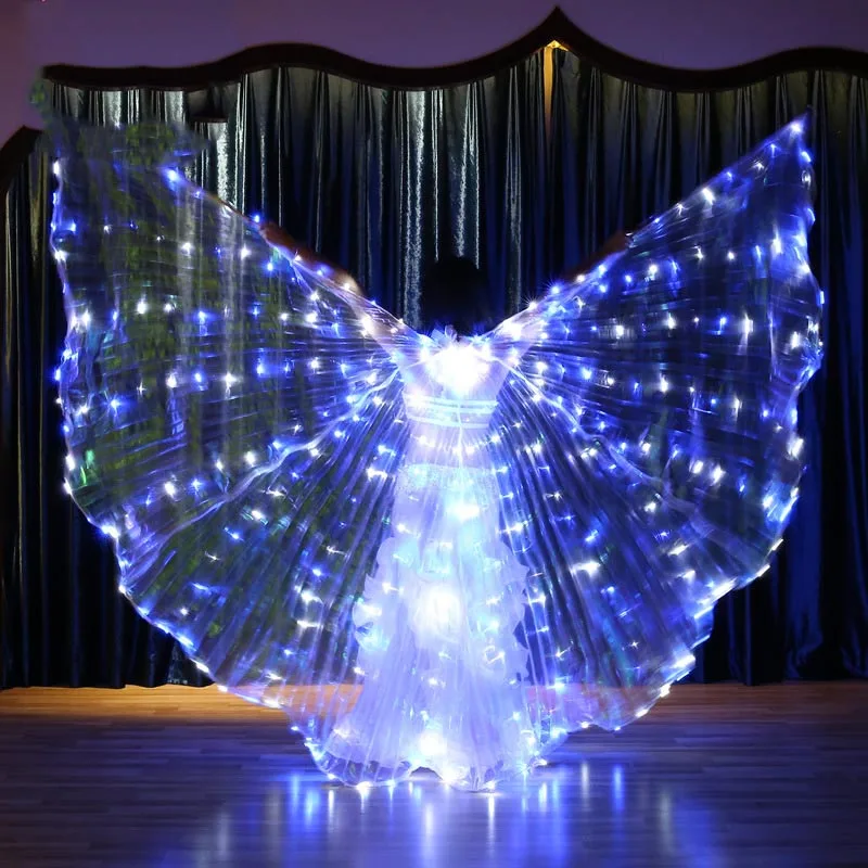 Вспышка Blink Color Led Isis крылья реквизит аксессуары для танца живота сцены Сияющие
