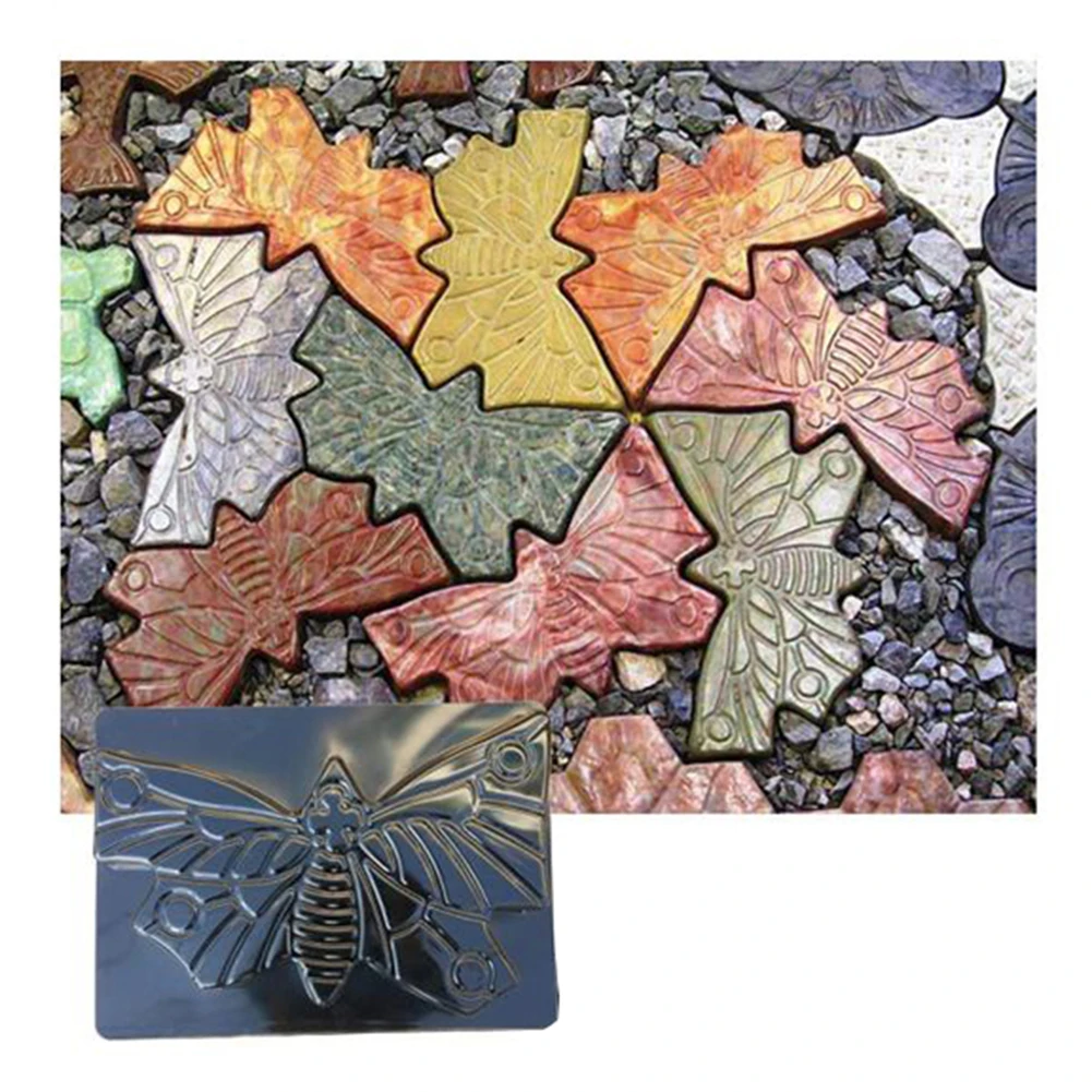 Садовая DIY Пластиковая форма для изготовления дорожек многоразовая модель