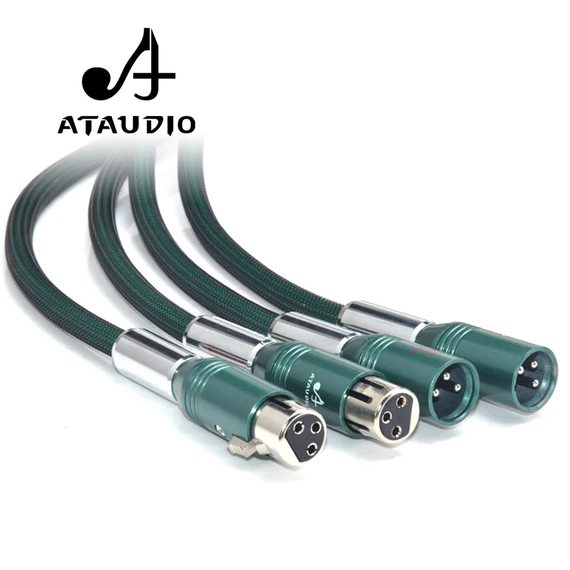 

ATAUDIO Silver-Plated Hifi XLR Cable Hi-end 2 XLR Male to Female Audio Cable