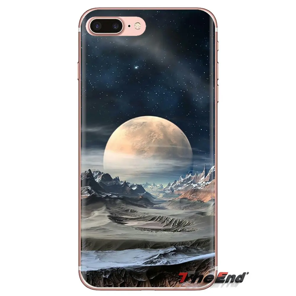 Crescent Moon Astrophotography For Sony Xperia Z Z1 Z2 Z3 Z5 compact M2 M4 M5 C4 E3 T3 XA Huawei Mate 7 8 Y3II Soft Housing Case |