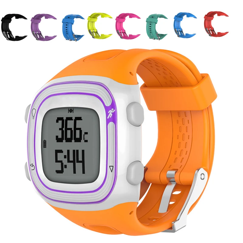 Мягкий силиконовый ремешок для часов Garmin Forerunner 10 15 gps спортивные часы для бега маленькие большие для женщин мужчин заменить мужчин t полосы