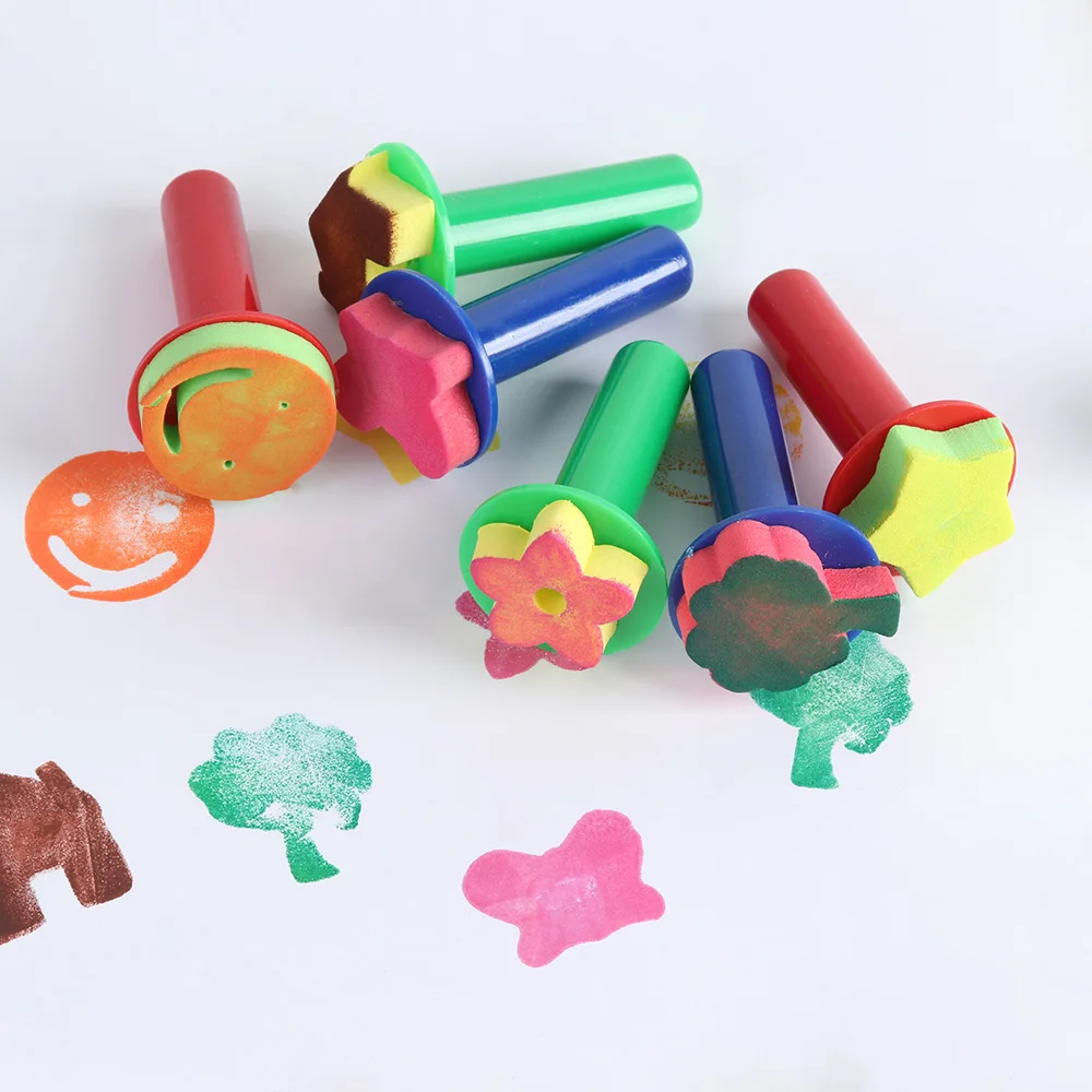 Детская кисть для рисования цветочный штамп Детские DIY граффити игрушки