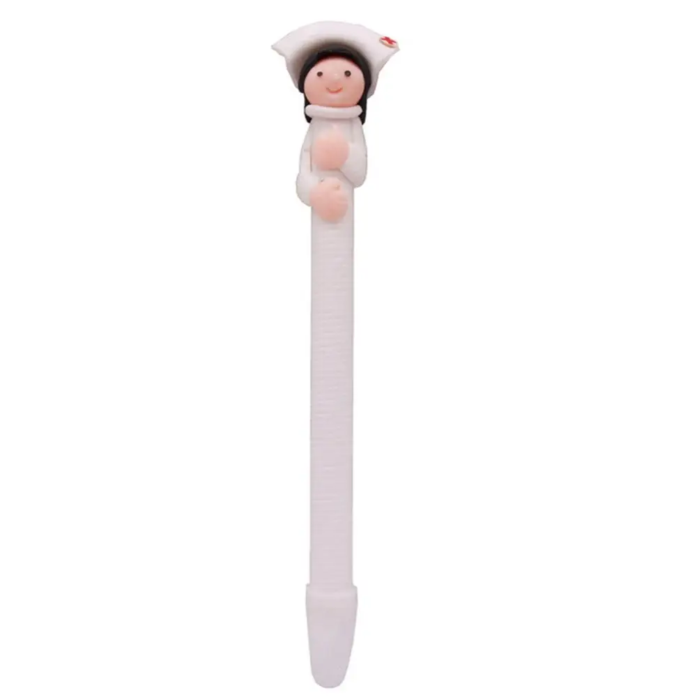 80 pcs Face 80 pcs 0.5MM Black Refill Soft Pottery Nurse And Doctor Modeling Ballpoint Pen Creative Stationery Gift Caly Ballpoint Pen - Color: 80 pcs Face