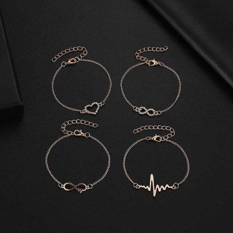 8 сезонов модные богемные браслеты золотистого цвета с кристаллами набор