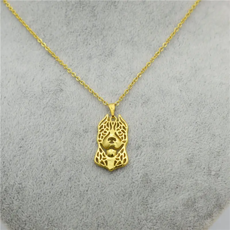 LPHZQH модное милое ожерелье американский питбул собака кулон женский трендовый