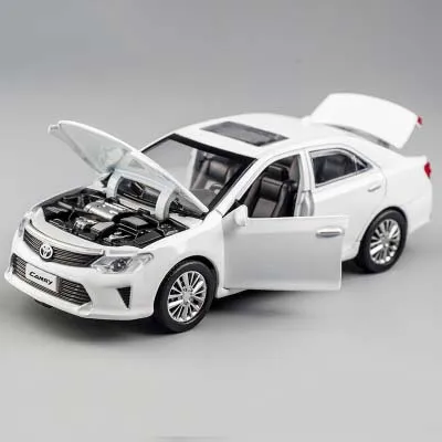 Белый 1/32 сплав Camry металлическая модель эвакуатора автомобиля игрушки Миниатюрные откатные звуковые модели игрушечных автомобилей для детей - Цвет: Белый