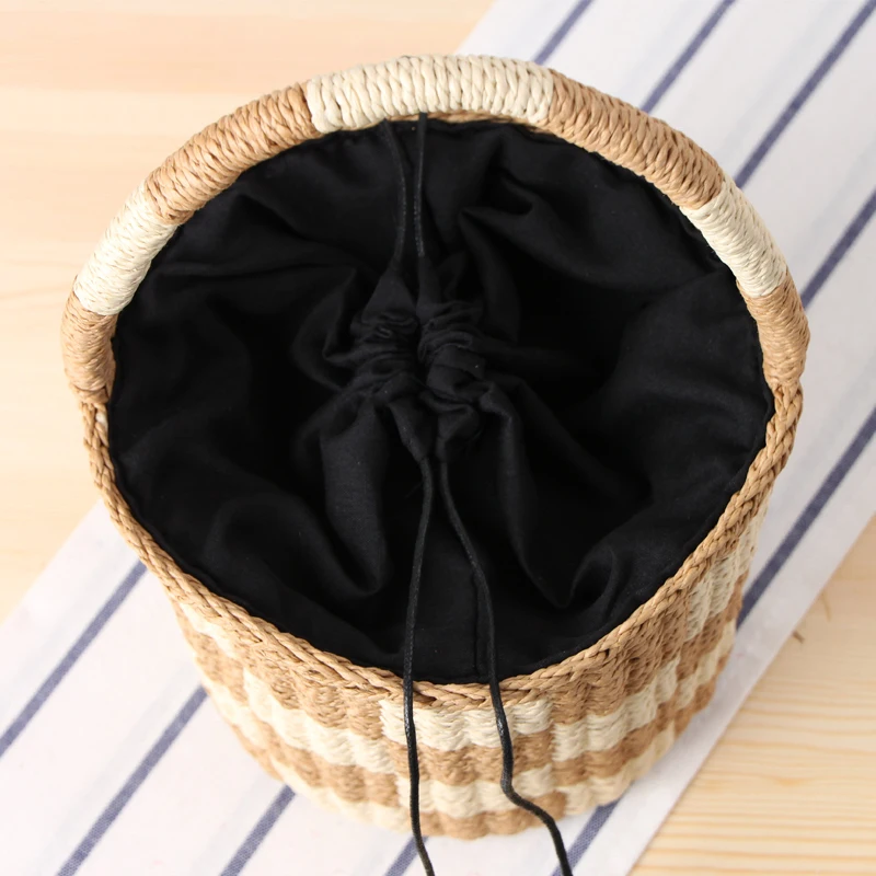 Бумажный пакет почтовый цилиндр ручная доставка соломенная плетеная упаковка