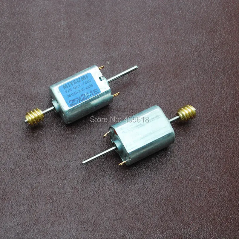 Фото 2 шт. Mitsumi 12V 030 Двухосная углеродная щетка мотор высокая скорость 13500 об/мин DC микро 2 шт. Mitsumi 12V 030 Двухосная углеродная щетка мотор высокая скорость 13500 об/мин DC микро
