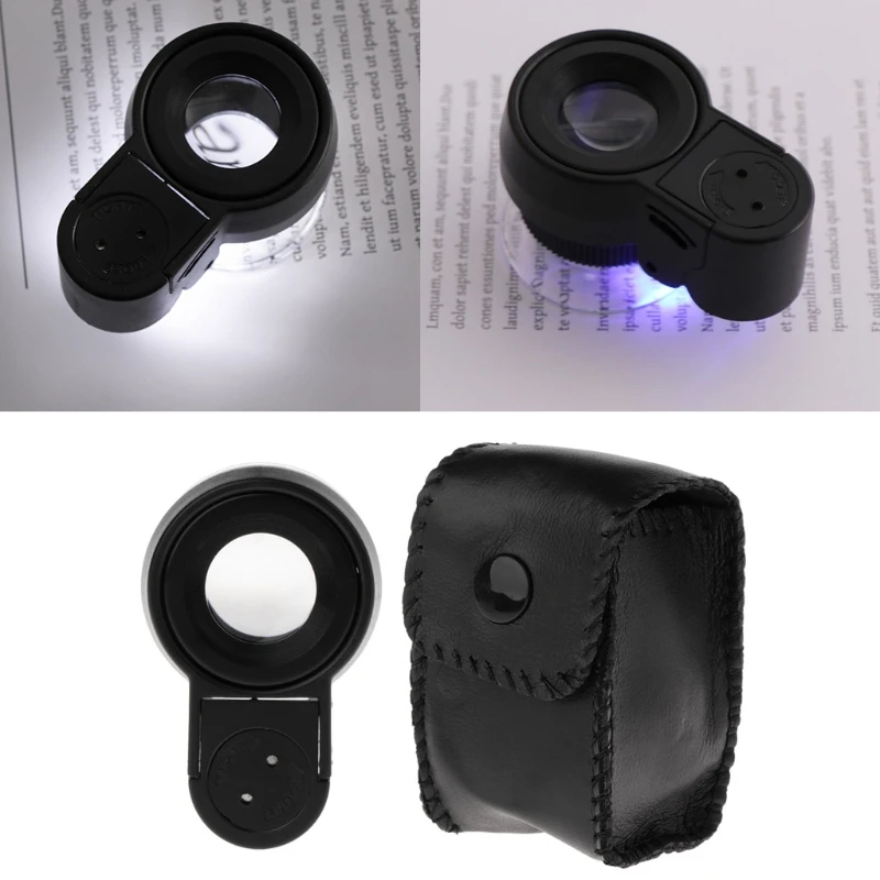 Регулируемая Лупа ювелирное украшение в виде лупы увеличительное стекло 45X