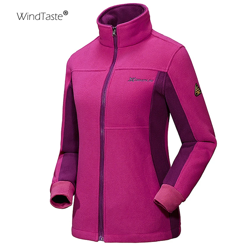 WindTaste Мужские Зимние флисовые спортивные куртки для улицы брендовая одежда пеших