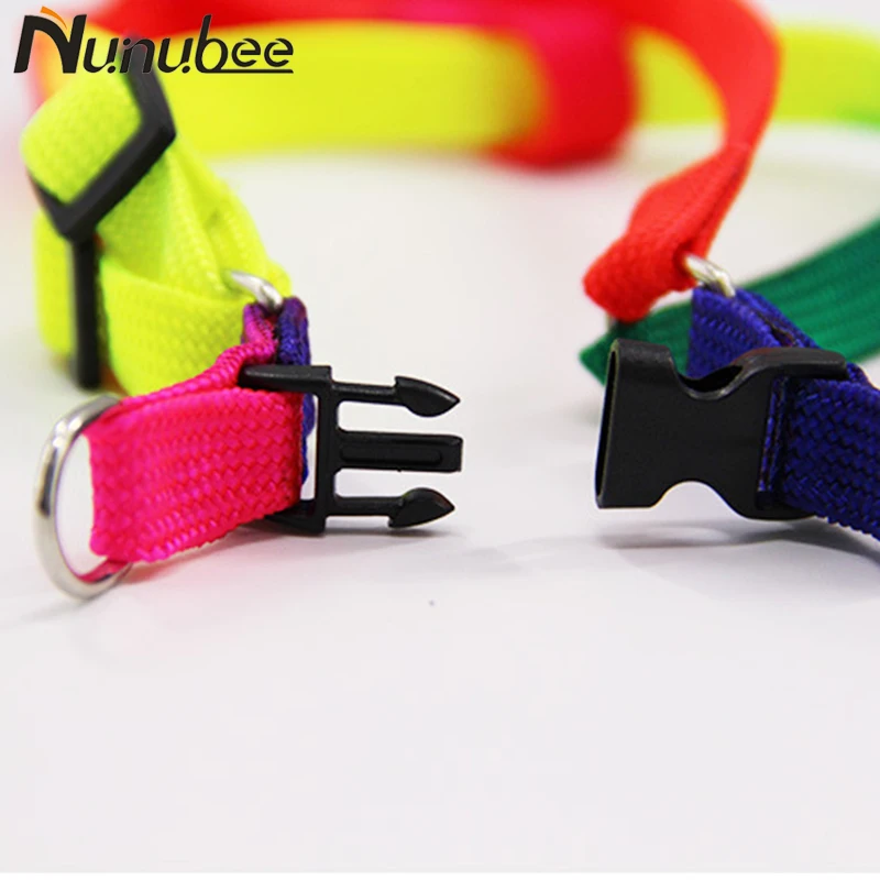 Nunubee Adjustable Rainbow color Dog Leash Small Pet Dogs Nylon Puppy Walk Out Chest Harness Lead For | Дом и сад