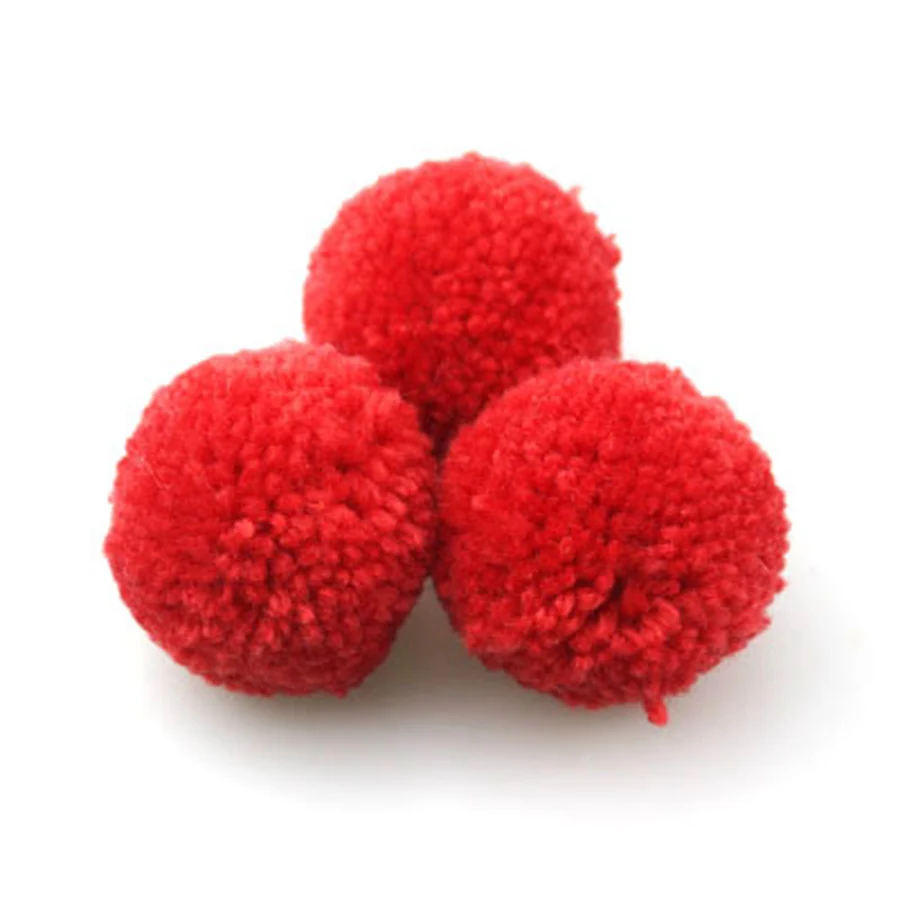 50PCS/Bag Mix Colos Faux Cashmere Pom pom DIY Yarn Plush ball Pompon Balls for Keychain Hat Bags Hair Scarves 15mm to 35mm | Дом и сад