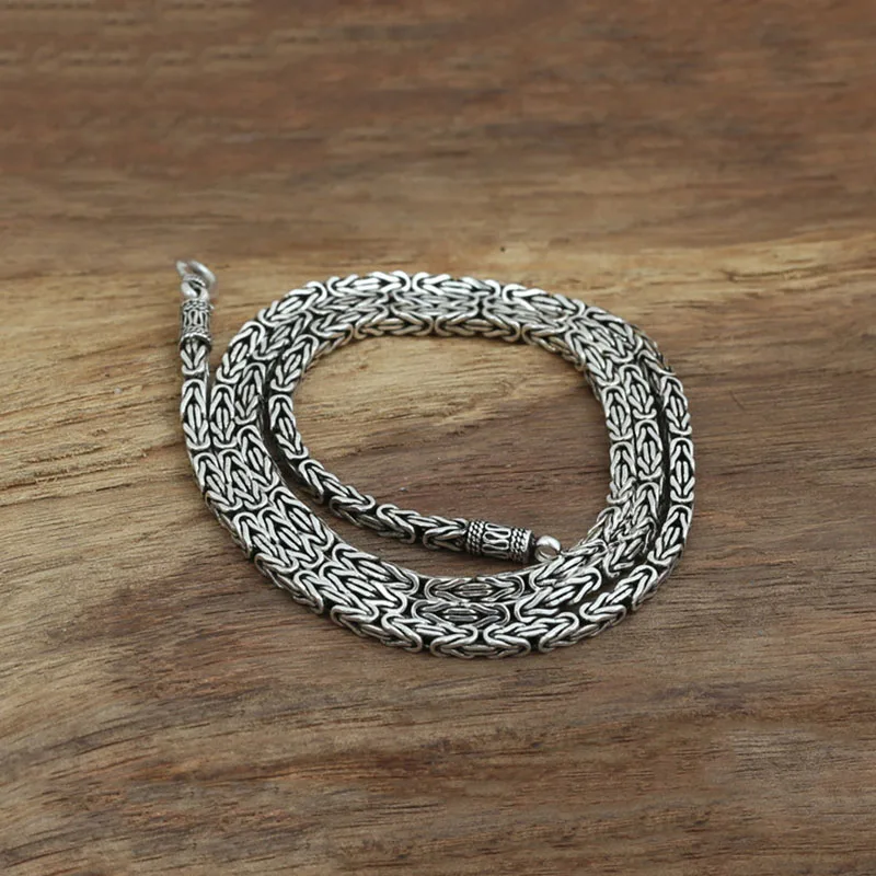 Женское и мужское ожерелье из серебра 100% пробы G19|chain necklace|silver chain necklacenecklace women |