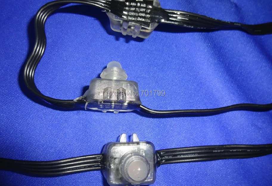 100 шт. 12 мм светодиодный пиксельный узел WS2821A DMX512 В постоянного тока класс IP68 яркий