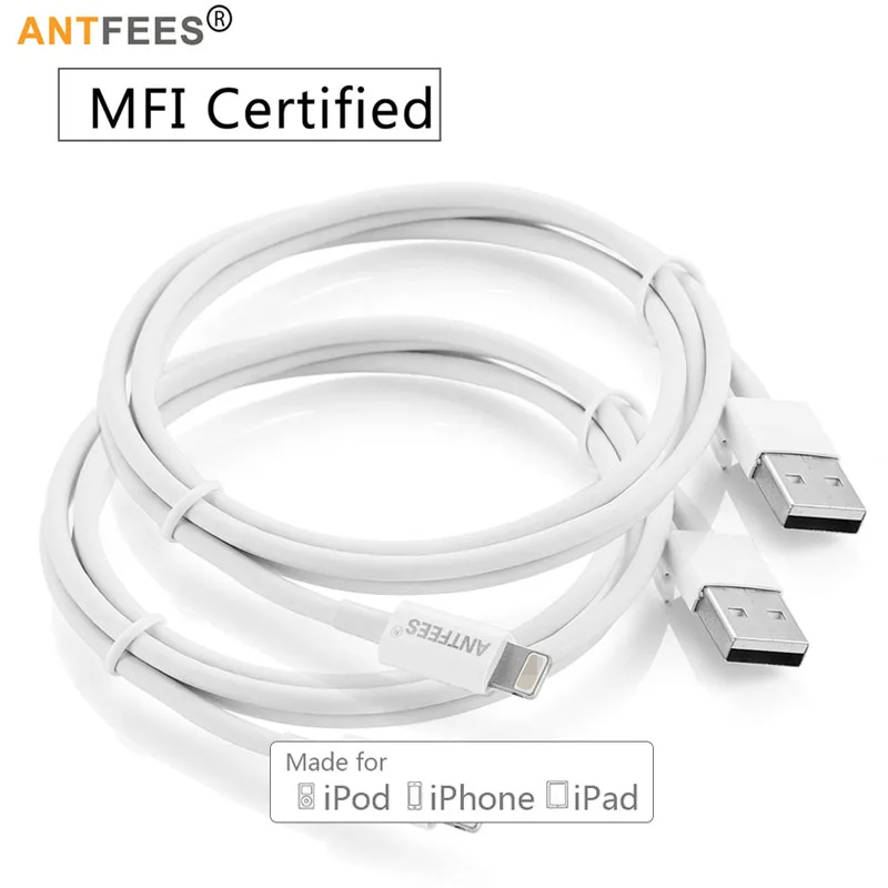 

[MFI Certified] 8 Pin 2.4A Fast USB Charger Cable for iPhone 5s 5 se 8 7 6 6s Plus IOS 8 9 10 For iphone ipad Cables 1m 3m