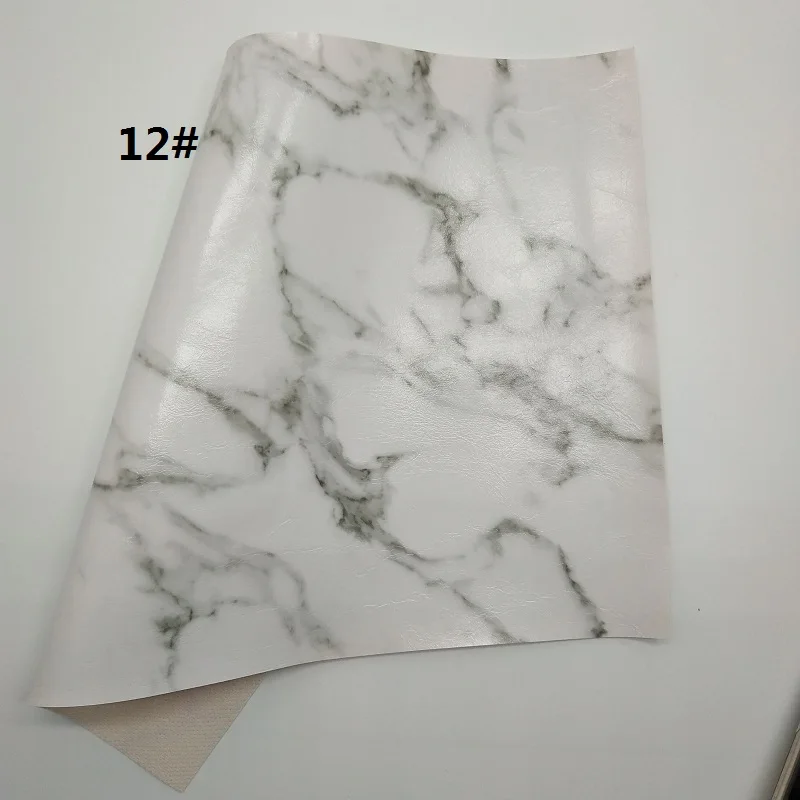 12 1 шт. 21X29 см синтетические Letaher, Cuero Sintetico печатных Мрамор кожа для изготовления Луки аксессуары LEOsyntheticoDIY T09 - Цвет: 12