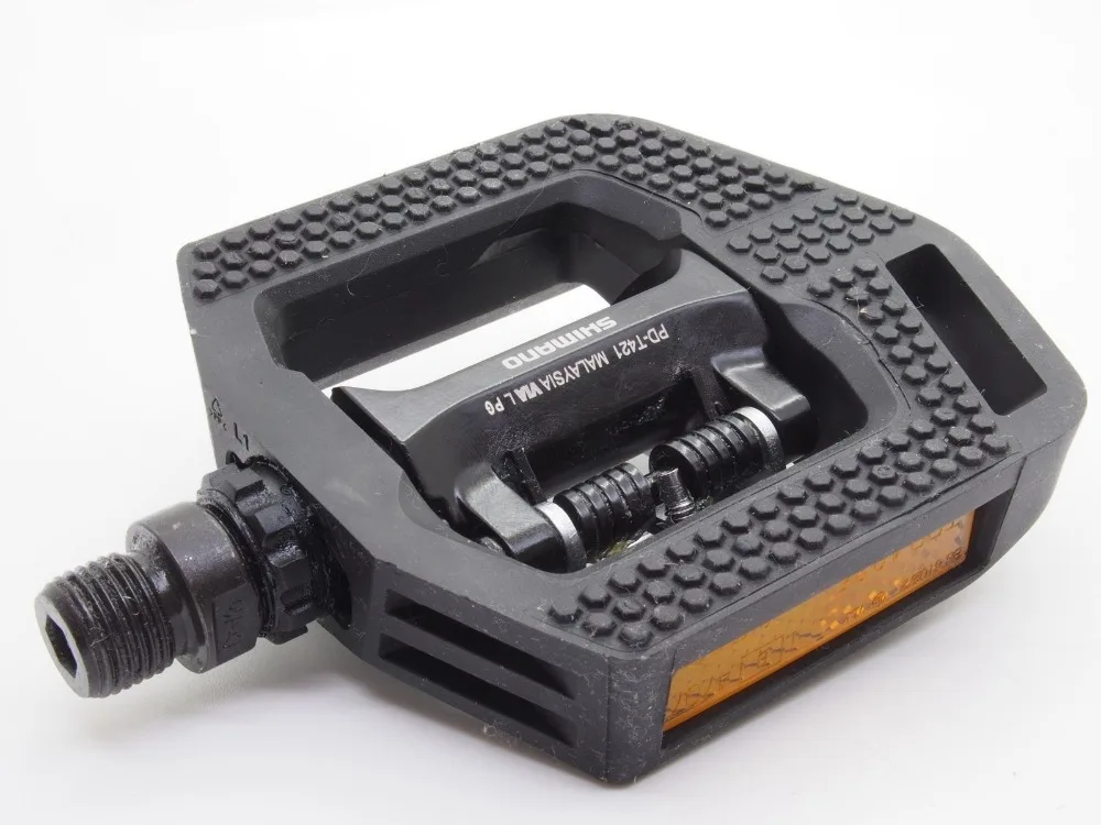 Оригинальный Shimano PD T421 треккинг CLICKR SPD велосипед педали набор w/Cleat SM SH56