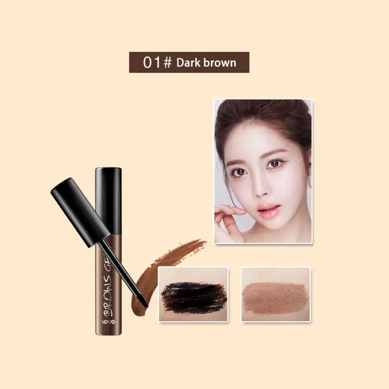 Dark Brown Горячее корейское гелеобразное тональное средство для бровей водостойкое длительное Отшелушивание краска для ресниц и бровей крем Тушь для ресниц Макияж Ручка - Цвет: Dark Brown