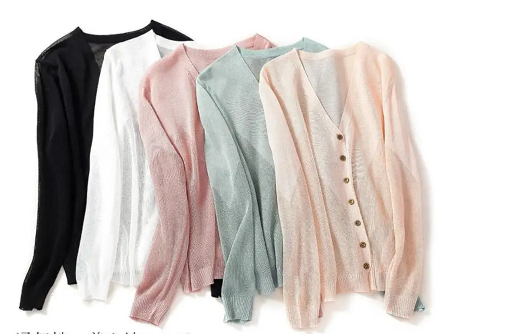 2019 Summer women's lace hollow out cardigans openwork home cuasal sweater for girls S M L |
