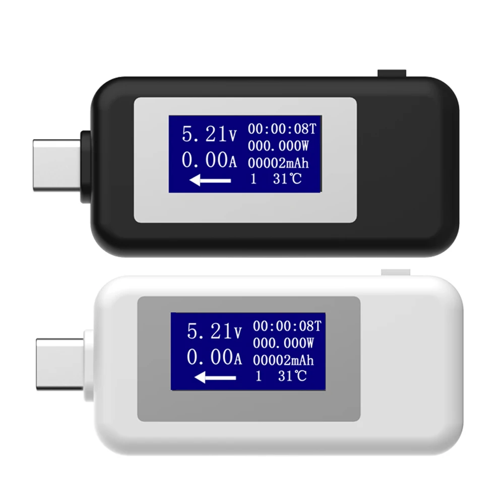 MINI portable USB-C Type-C LCD DC tester Voltmeter voltage ammeter current power meter display module