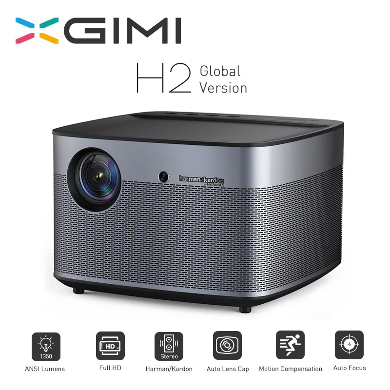 XGIMI H2 Full HD проектор 1920*1080 1350 ANSI люмен 300 дюймов DLP 3D Поддержка 4K Android Wifi