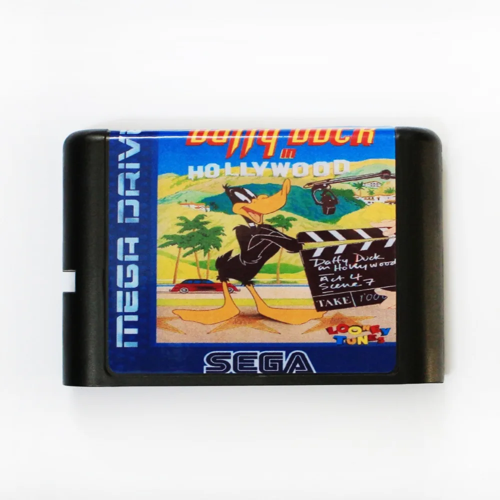 Игровая карта daffi Duck в Голливуде 16 бит MD для Sega Mega Drive SEGA Genesis|mega drive card|sega cardsega genesis