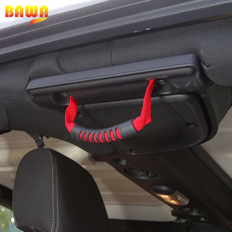 Автомобильные ручки для подлокотника BAWA Jeep Wrangler JK 2007 2017 задняя красная синяя