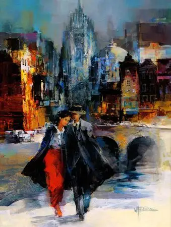 No frame impression figures men and women fashion canvas printings oil painting printed on cotton wall art decoration picture | Дом и сад