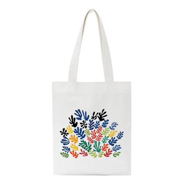 Летняя мода Matisse мультфильм искусство новая Холщовая Сумка забавная большая емкость Ulzzang ins Женские винтажные повседневные модные сумки на плечо