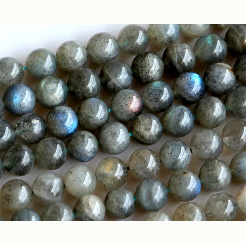 

Wholesale Natural Genuine Blue Labradorite Round Loose Stone Beads 3-18mm Fit Jewelry DIY Necklaces or Bracelets 15" 02977