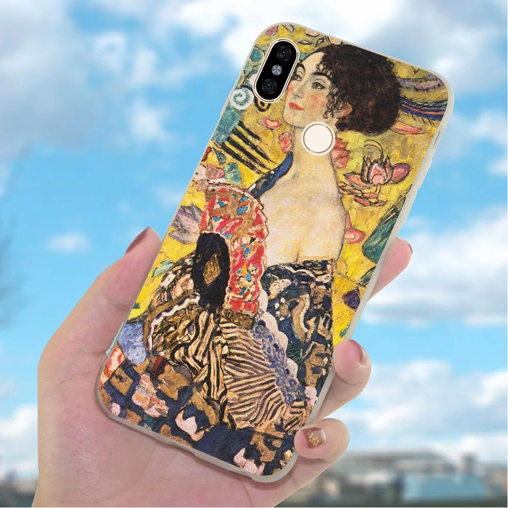 Мягкий чехол из ТПУ для телефона Xiaomi Mi A4 Gustav Klimt A1 8 Lite 9 9se Redmi 4A 4X 5 Plus 5A Prime 6A Note 6 Pro |