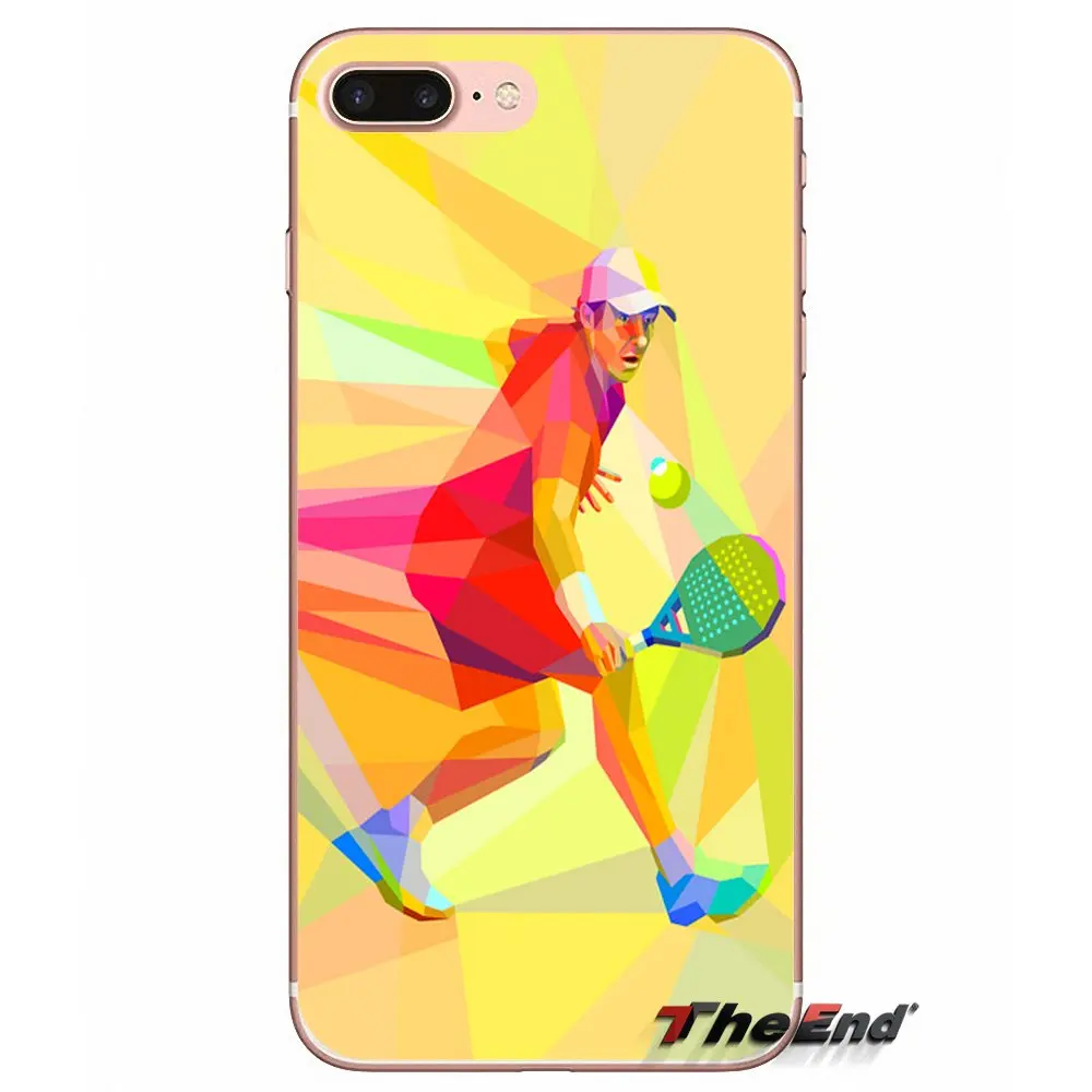 Прозрачный чехол из ТПУ для iPhone X 4 4S 5 5S 5C SE 6 6S 7 8 Plus Samsung Galaxy J1 J3 J5 J7 A3 A5 2016 2017 play tennis ball