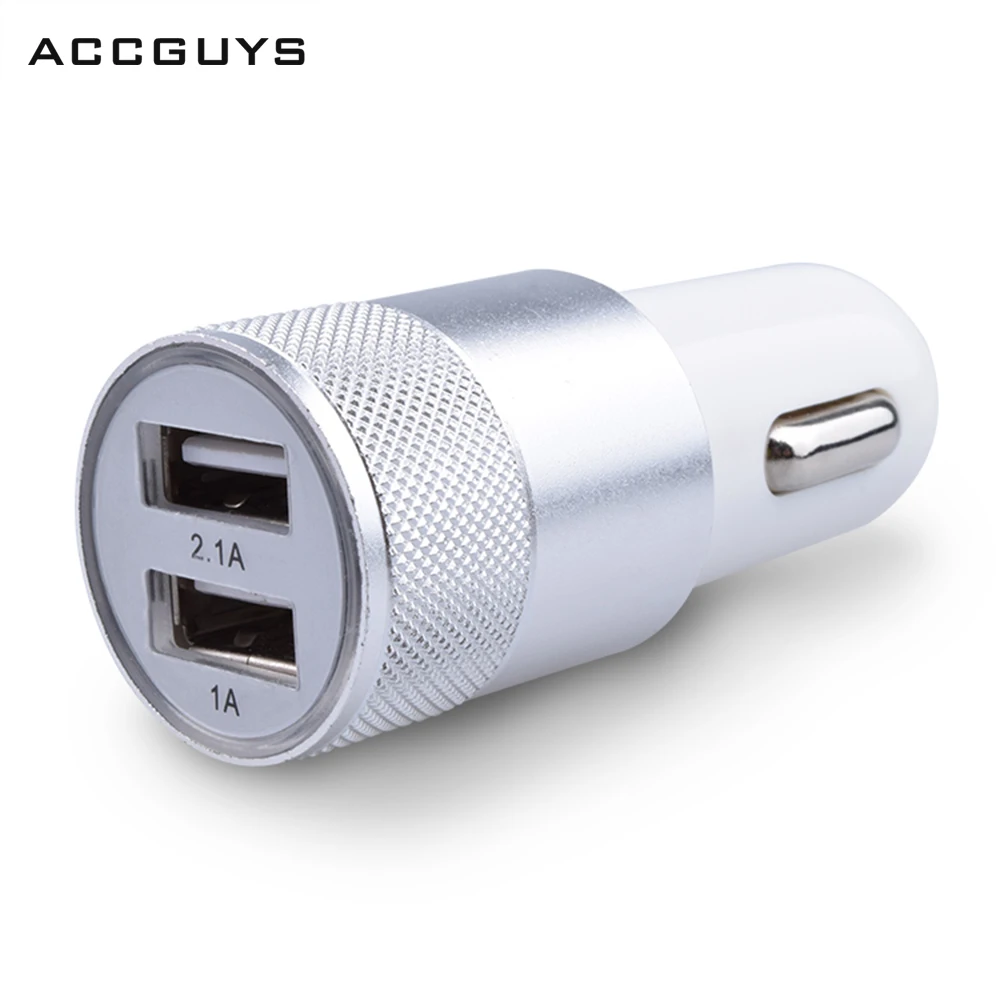 Автомобильное зарядное устройство 5V 1.2A с двумя USB быстрое автомобильное ACCGUYS Sitor