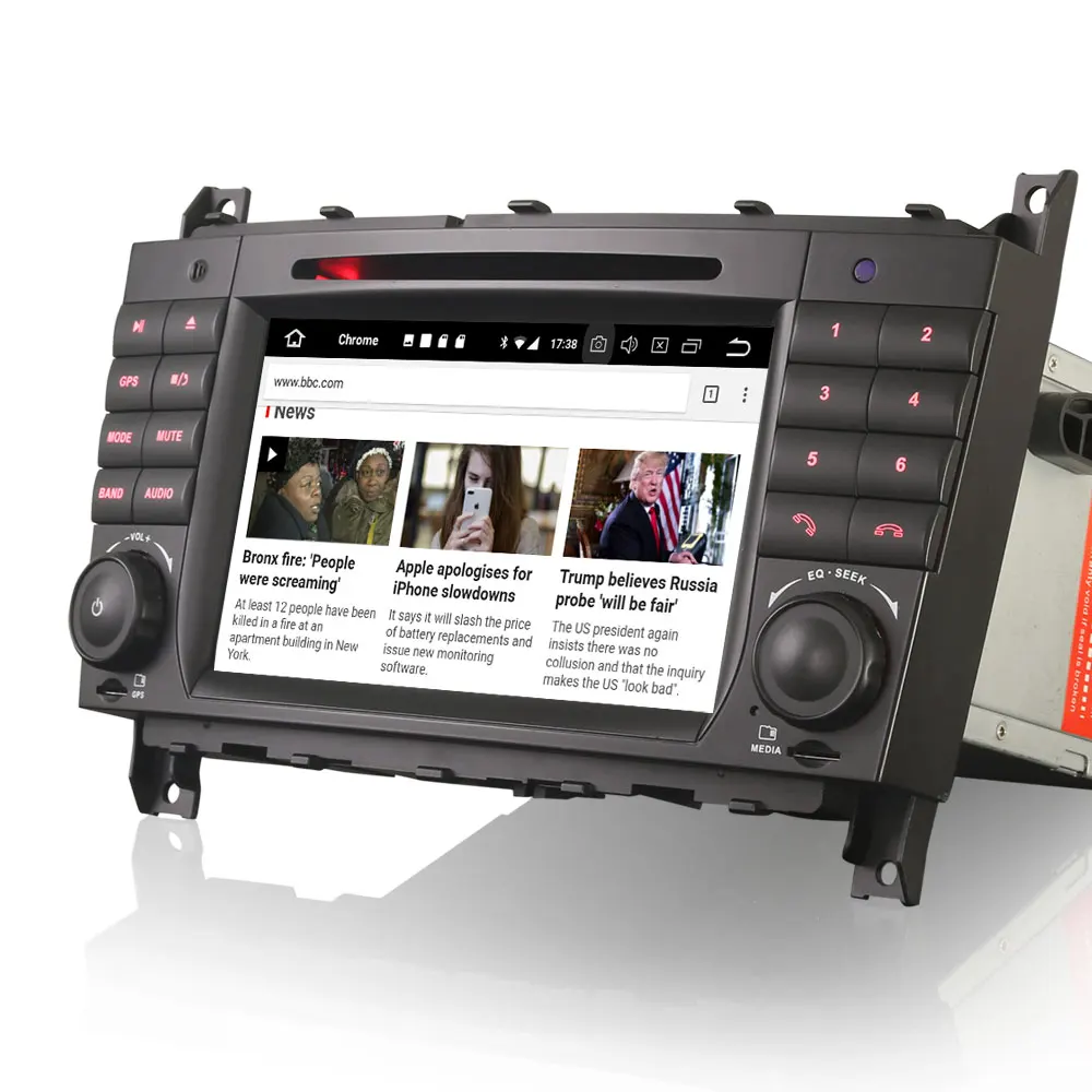 7 &quotAndroid 9 0 OS автомобильный DVD Мультимедиа Навигация GPS радио для Mercedes Benz CLC Class W203