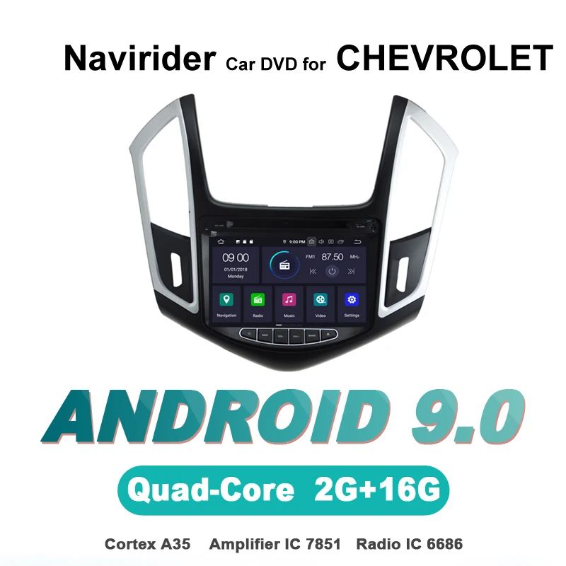 Сенсорный экран OTOJETA Android 9,0 автомобильный dvd аудио плеер для CHEVROLET CRUZE 2013 автомобильные аксессуары gps Мультимедиа Радио