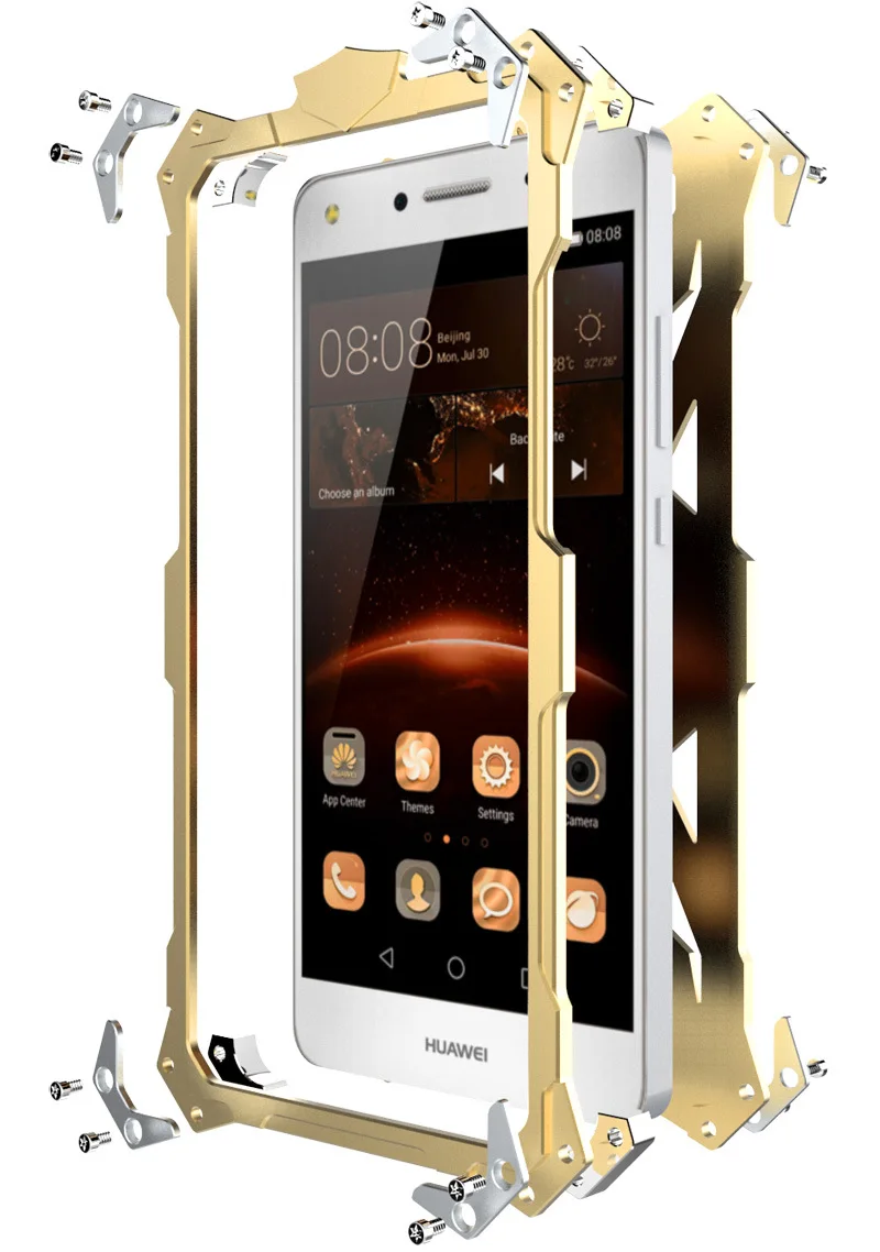 Новый роскошный ударопрочный металлический алюминиевый чехол для Huawei P9 Lite G9