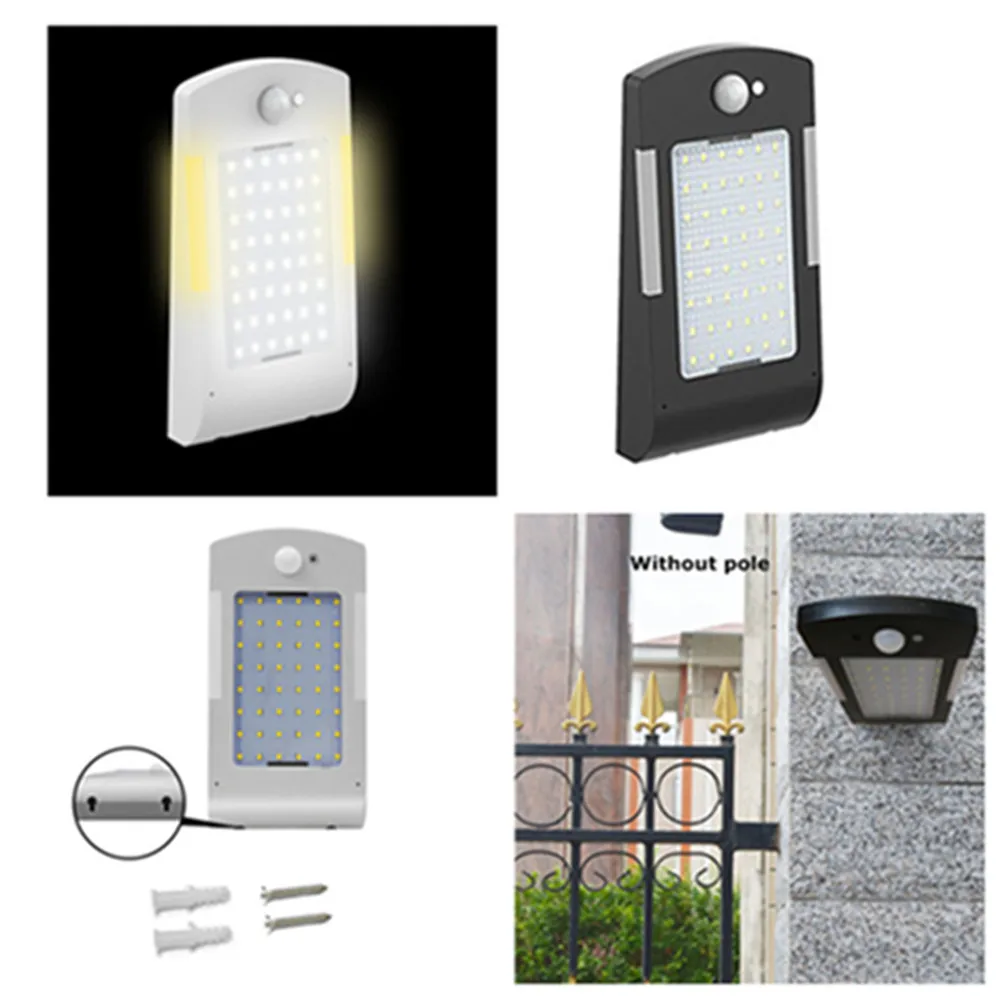 48LED + 6Led солнечный светильник наружный индукционный для человеческого тела IP65