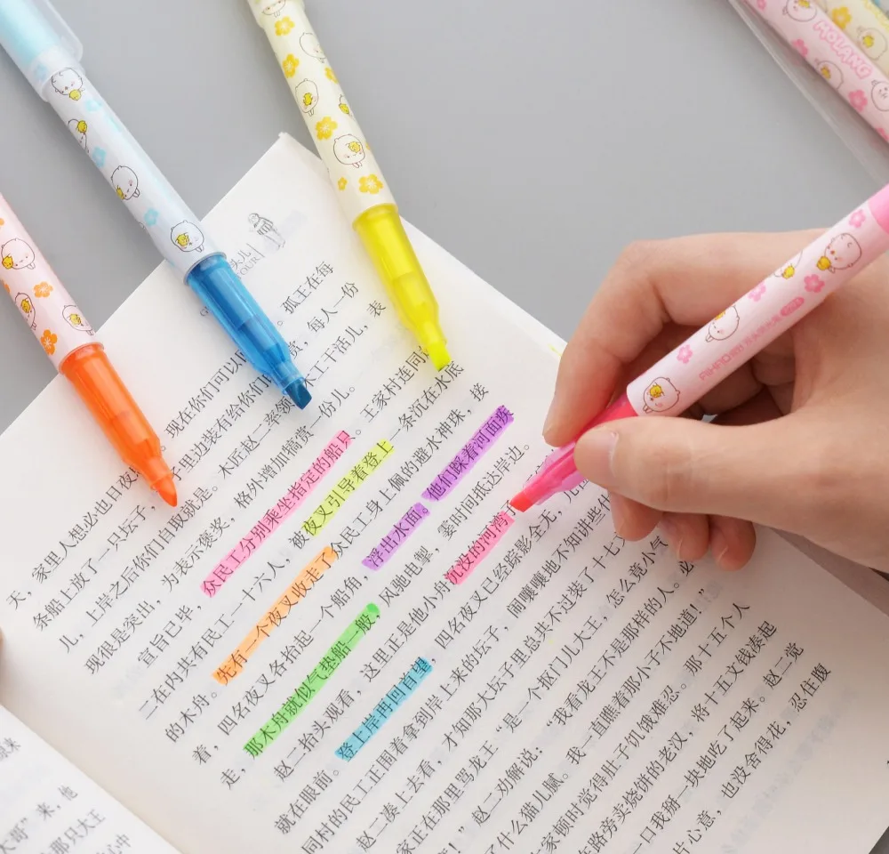 6 шт./компл. маркер для белой доски двойной головкой Творческий жидкости Цвет