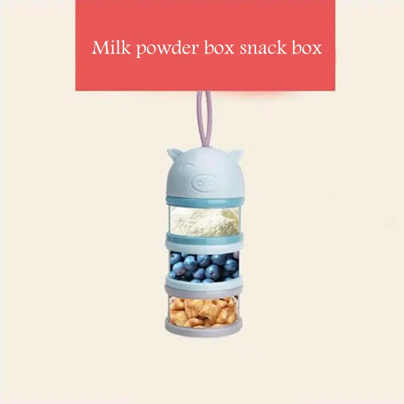 3 слойная портативная детская коробка для сухого молока Детская фруктов снэков