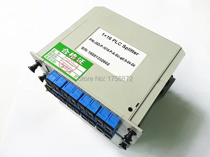 2 Pieces/lot 1x16 Box Cassette Card Inserting Type 1:16 16 Ports Fiber Optical PLC Splitter | Мобильные телефоны и