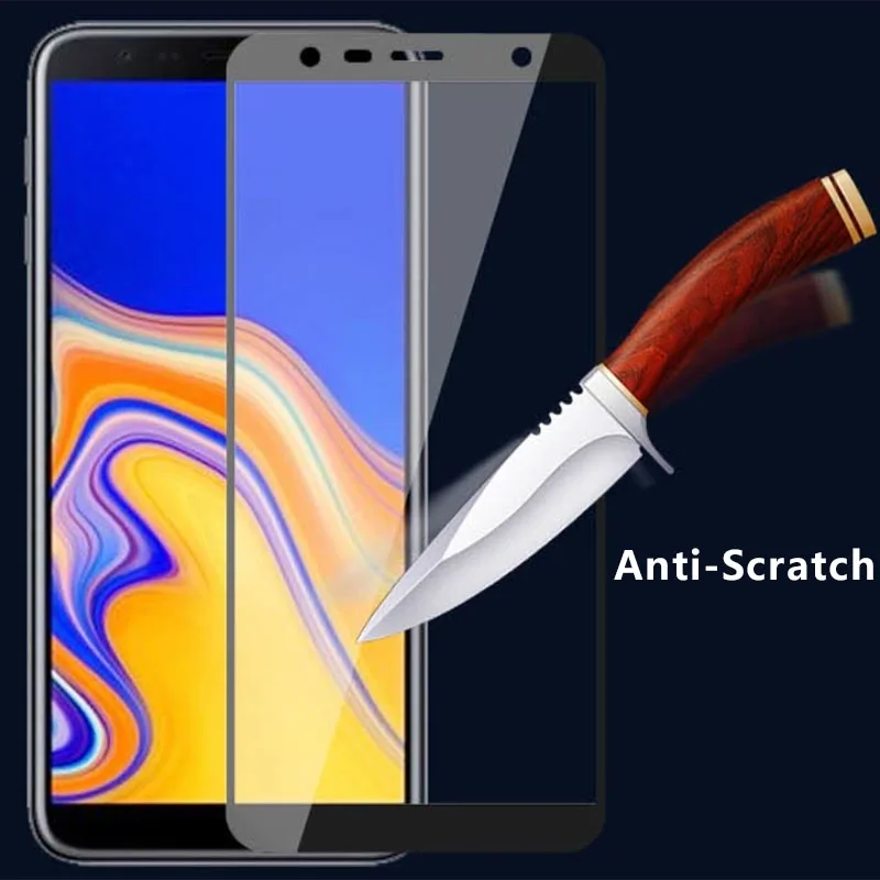 Защитное стекло с полным покрытием для Samsung Galaxy J4 J6 Plus 2018 Защита экрана J 4 6