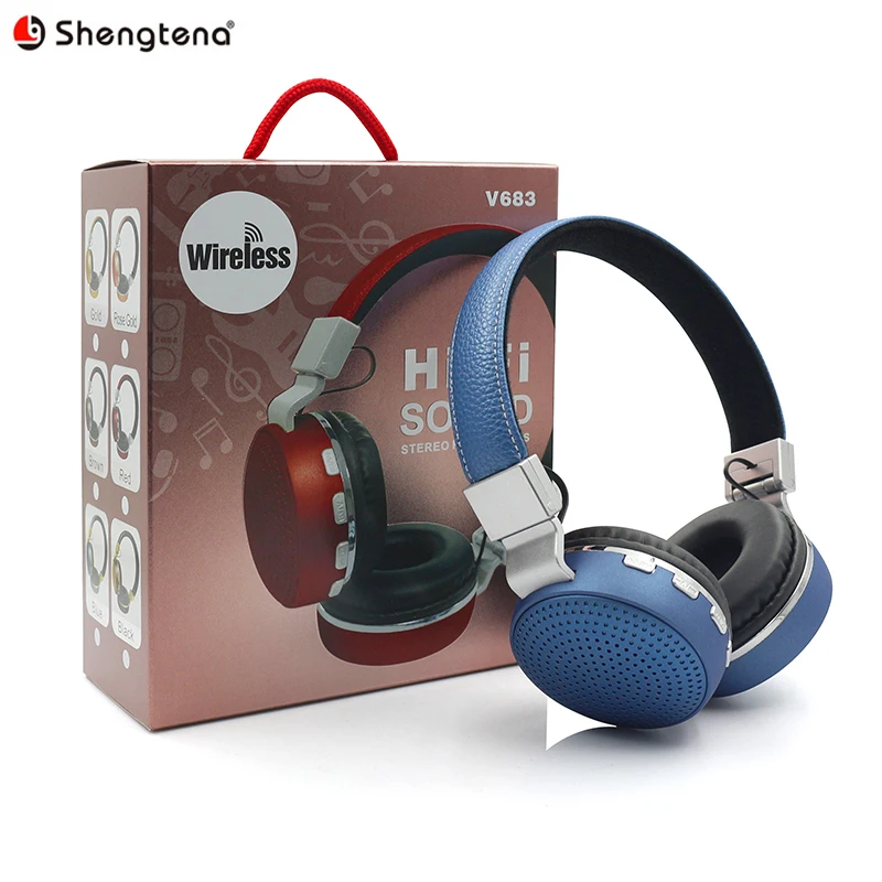 Shengtena HIFI Беспроводная гарнитура Bluetooth наушники Поддержка TF карты Hands Free с