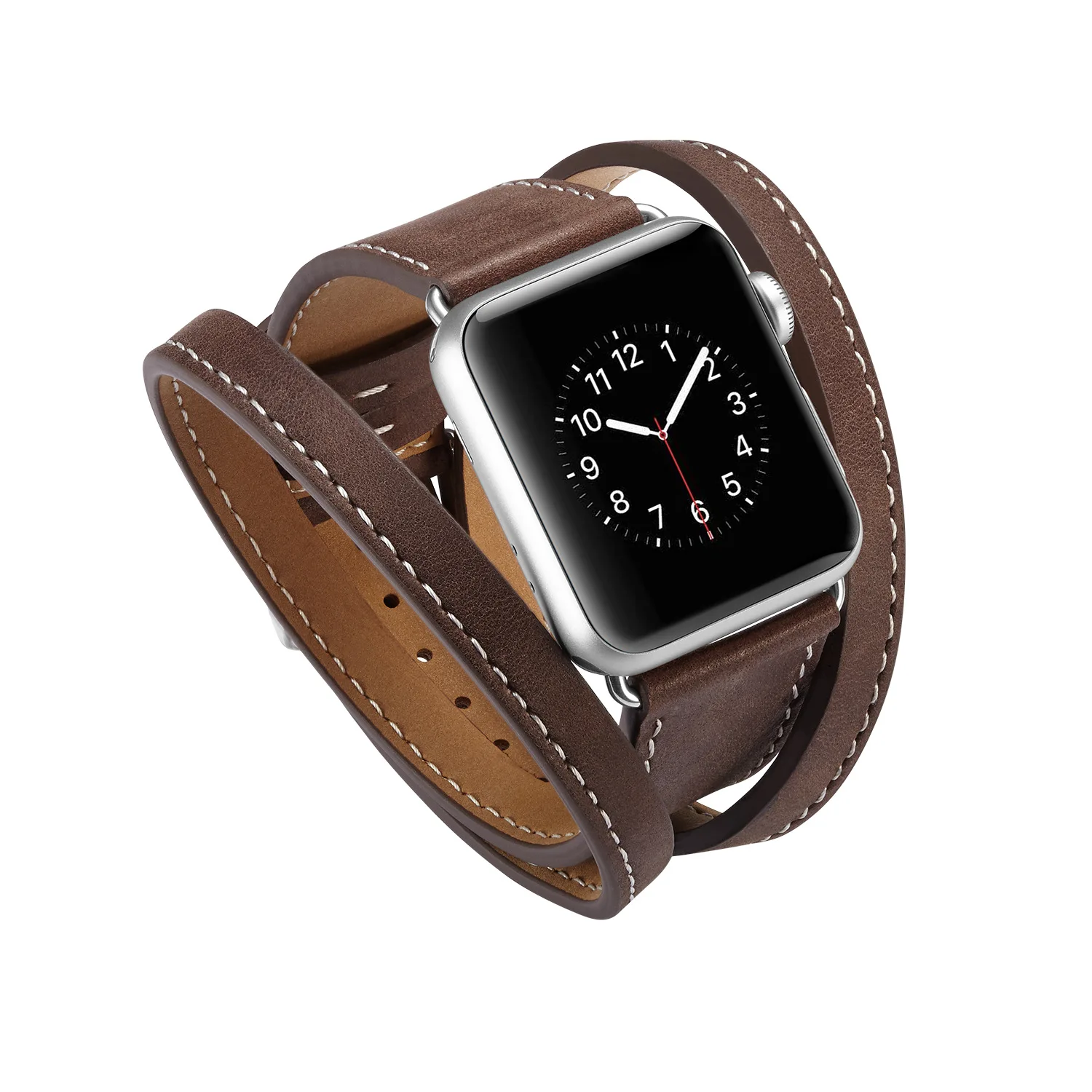 Кожаный ремешок для часов для Apple Watch Iwatch Series 5 4 3 2 44 мм/40 мм/42 мм/38 мм длинная петля для аксессуаров для умных часов